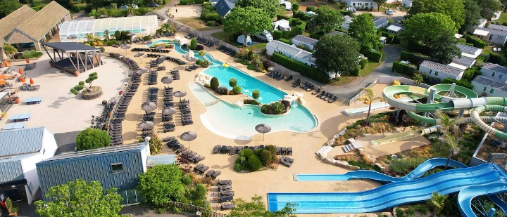 Vue aérienne sur le domaine de L'Océan Breton à Plobannalec-Lesconil
